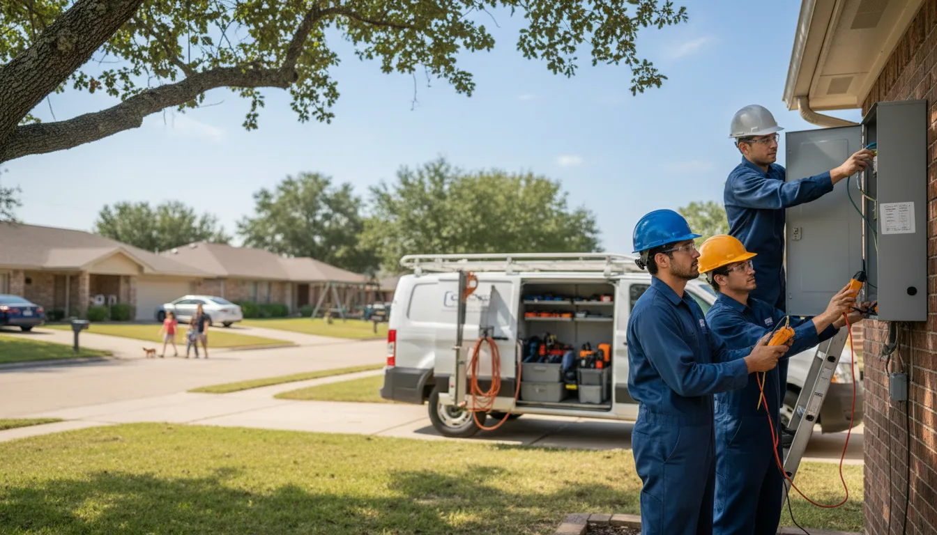 Certified electrician providing emergency electrical services in La Marque, TX